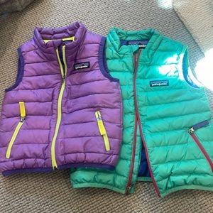 Two vests from Patagonia, hardly worn!